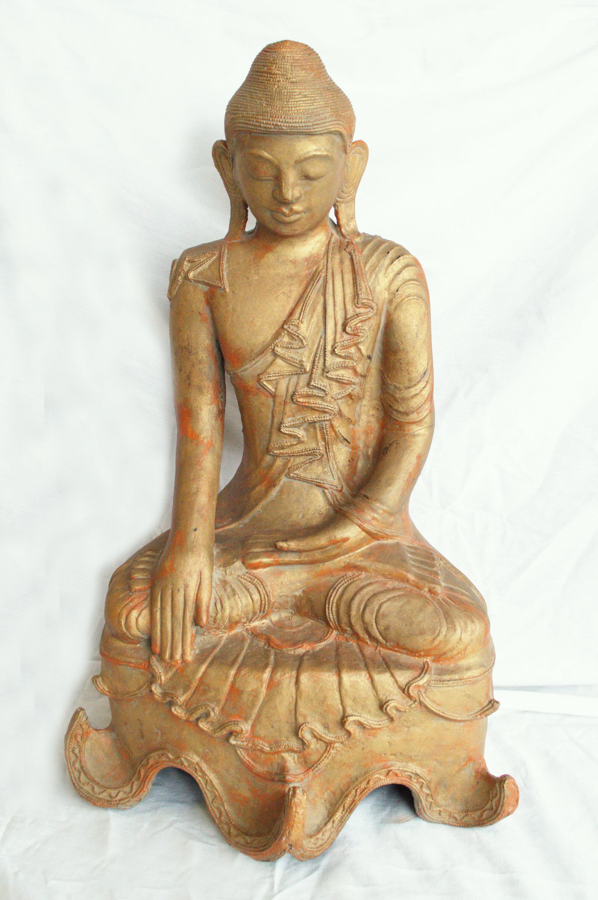 27" Tall Buddha Statue Figure