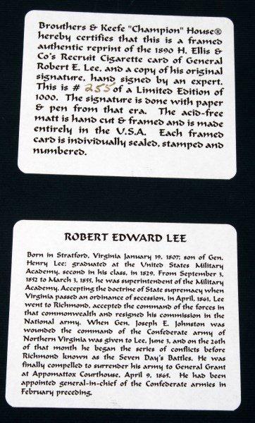 4 LTD ED H ELLIS & CO RECRUIT CIG CARD REPRO LOT