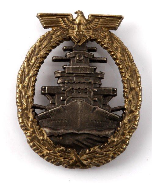 GERMAN WWII NAVAL KRIEGSMARINE HIGH SEAS BADGE