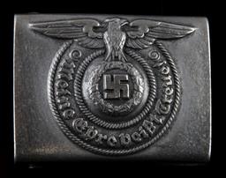 WWII GERMAN THIRD REICH WAFFEN SS EM BELT BUCKLE