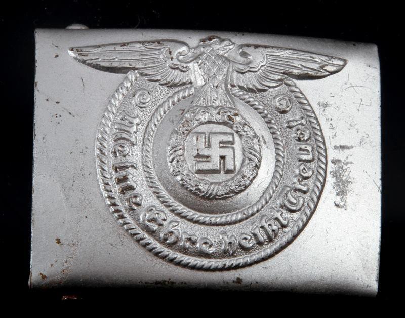 WWII GERMAN THIRD REICH WAFFEN SS EM BELT BUCKLE