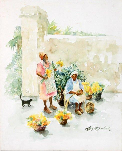 ALICE SCOTT SCANLAND WATERCOLOR PAINTINGS