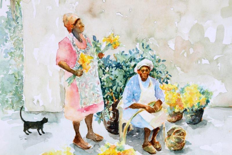 ALICE SCOTT SCANLAND WATERCOLOR PAINTINGS