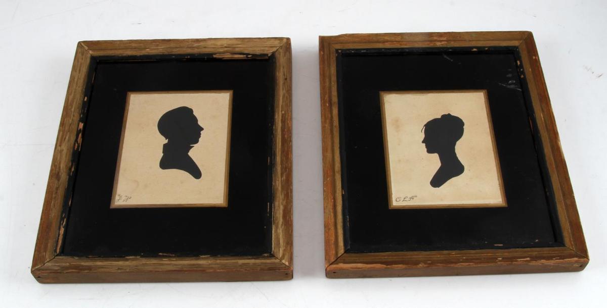 PAIR OF 19TH CENTURY SILHOUETTES AFTER HONEYWELL