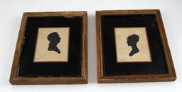 PAIR OF 19TH CENTURY SILHOUETTES AFTER HONEYWELL