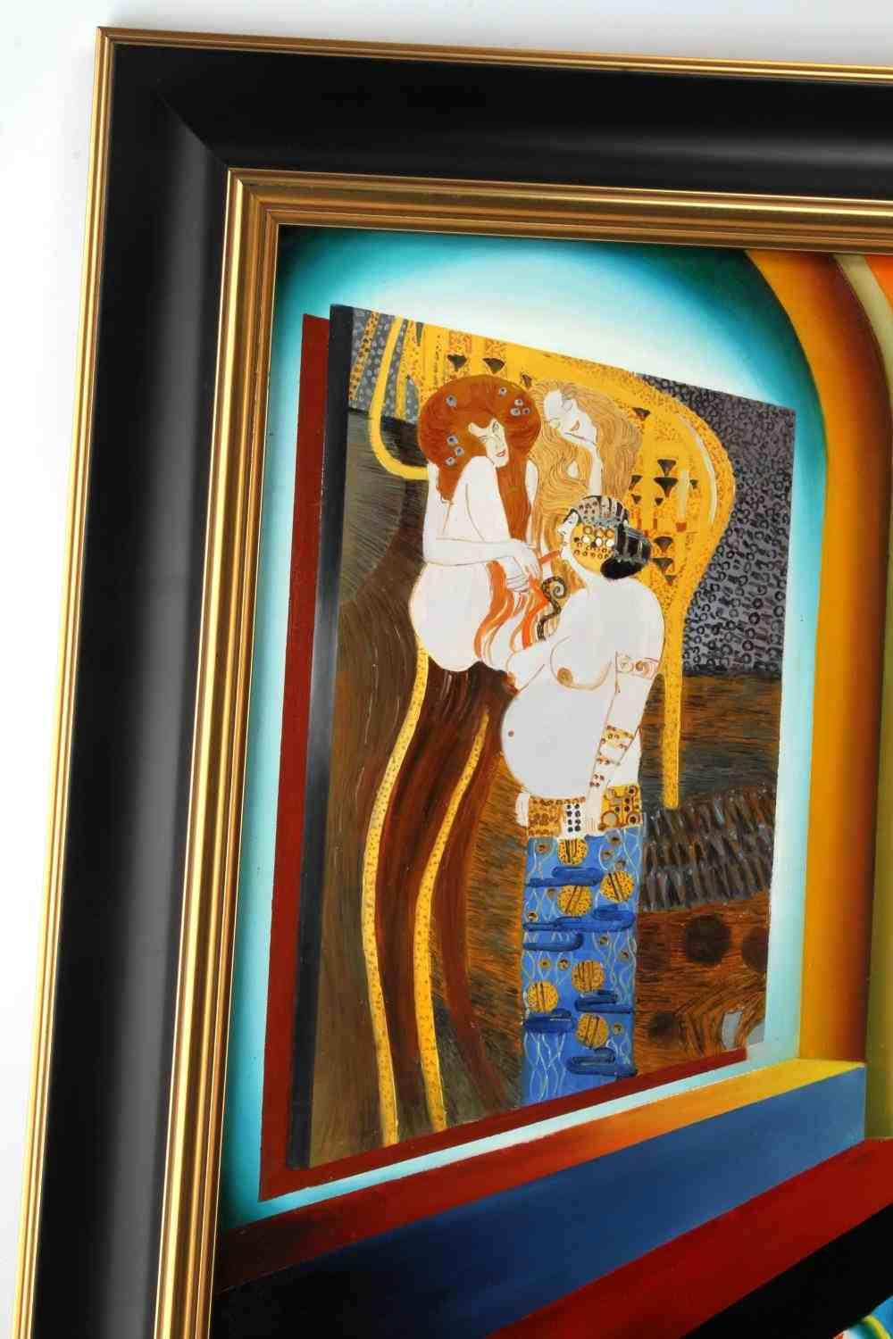 LEONARDO ZHANG SURREAL REALISM PAINTING TO KLIMT