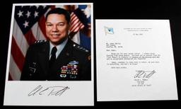 COLIN L POWELL JOINT CHIEFS OF STAFF SIGNED LETTER