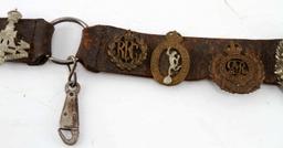 WWI BRITISH HATE BELT TYPE W RARE ENGLAND BADGES