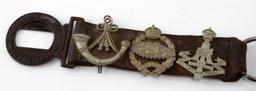 WWI BRITISH HATE BELT TYPE W RARE ENGLAND BADGES