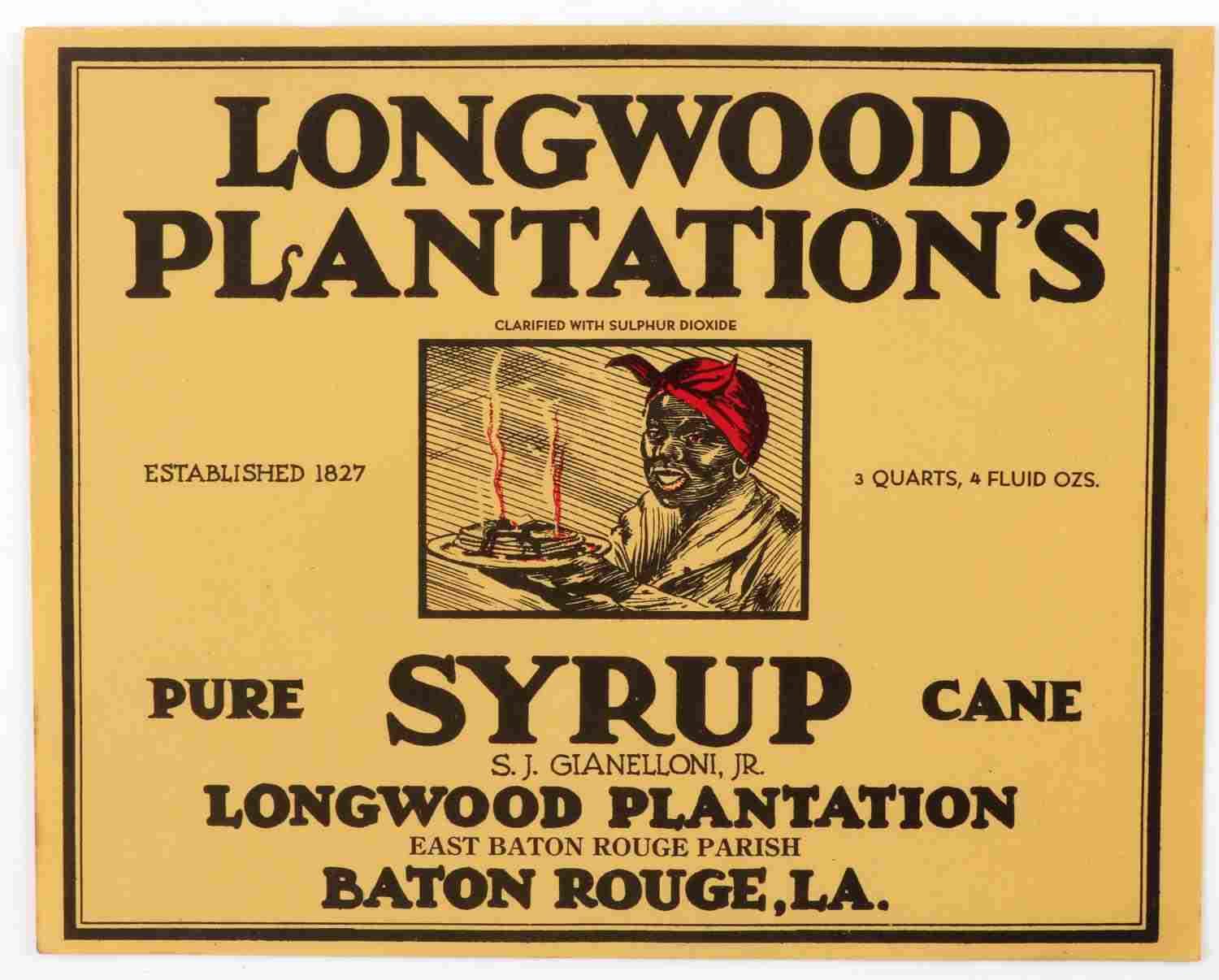 LONGWOODS PLANTATION SYRUP DEFY THE WORLD LABELS