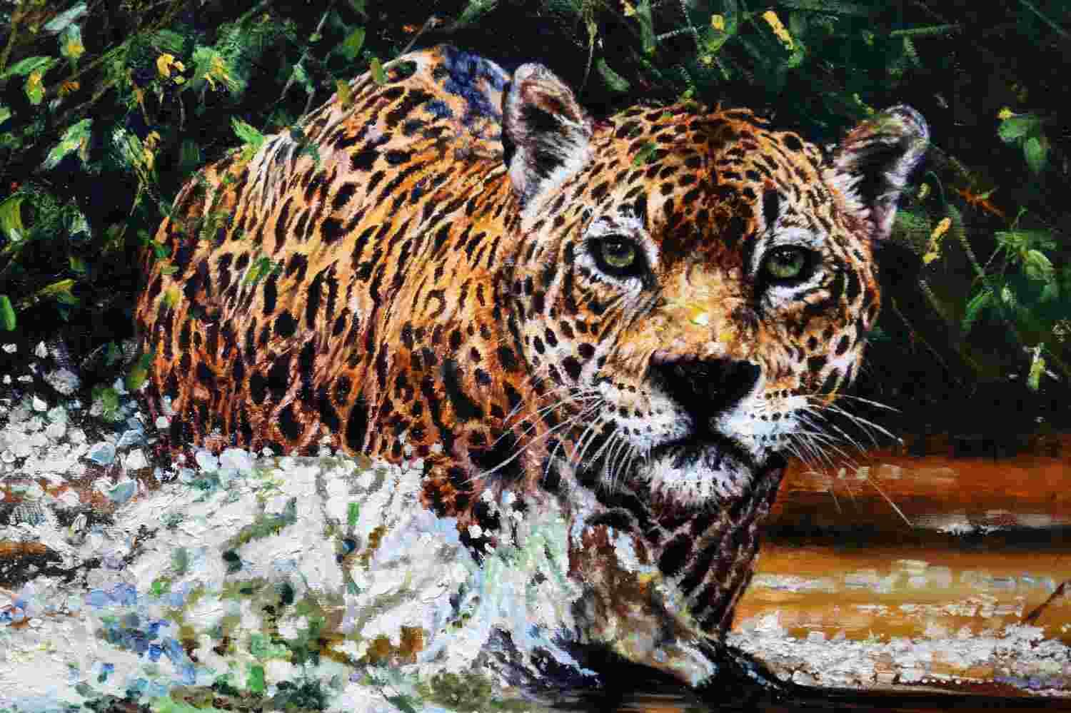 DHARBINDER S BAMRAH WILDLIFE PAINTING CHEETAH