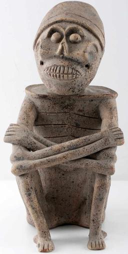 PRECOLUMBIAN AZTEC MICTLANTECUHTLI SCULPTURE