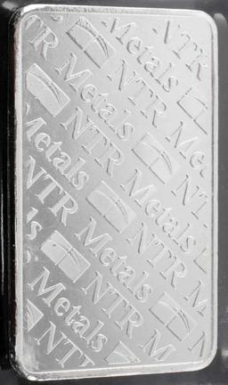 NTR SILVER BULLION 10 OUNCE TROY .999 FINE BAR