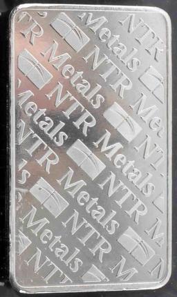 NTR SILVER BULLION 10 OUNCE TROY .999 FINE BAR