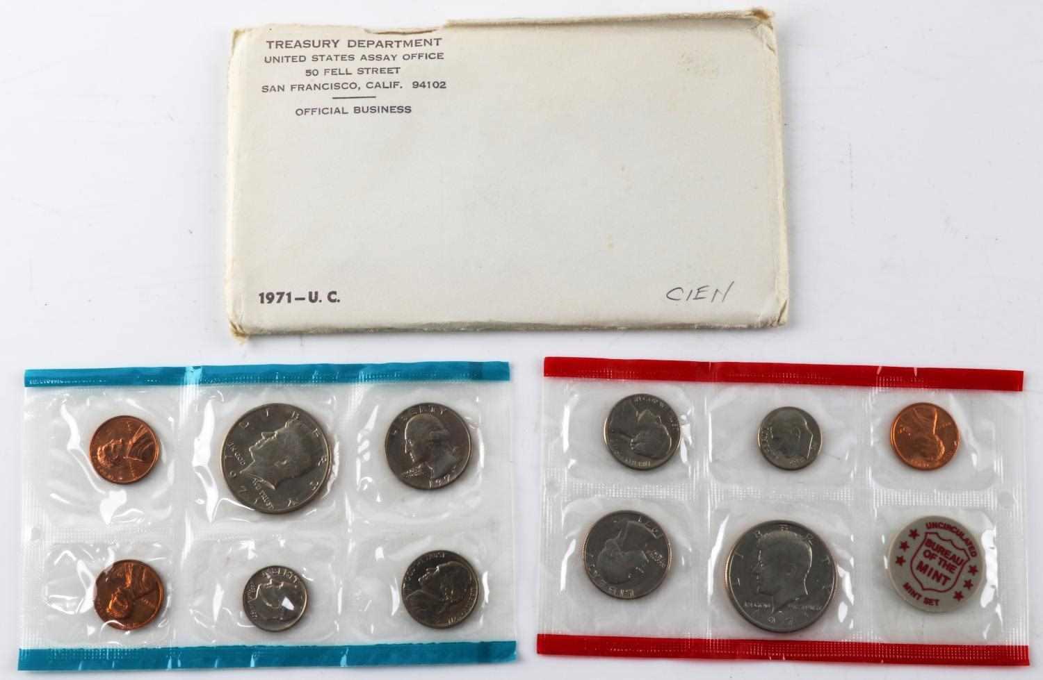 25 U.S. MINT 1970 TO 1981 P&D UNCIRCULATED COIN SE