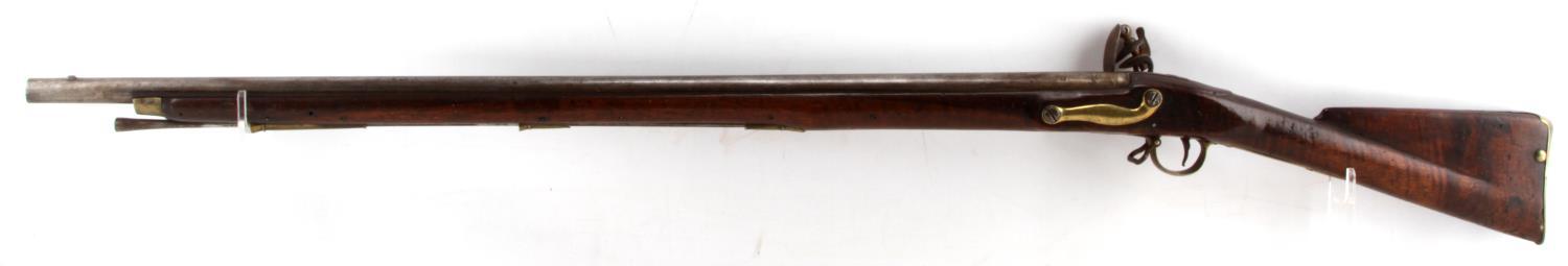 19TH C. ENGLISH TOWER BROWN BESS RIFLE MUSKET .80