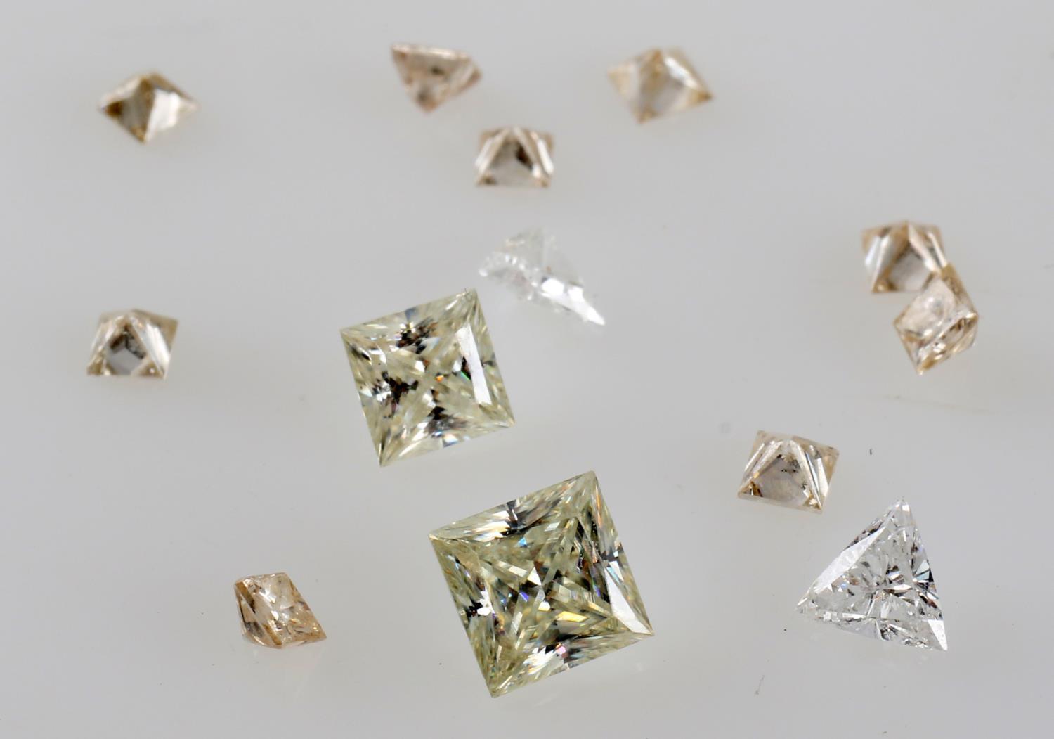 1 TCW PRINCESS CUT LOOSE DIAMOND LOT