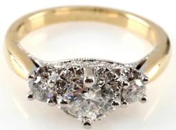 .86 TCW DIAMOND ENGAGEMENT RING 14K TOLKOWSKY