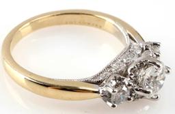 .86 TCW DIAMOND ENGAGEMENT RING 14K TOLKOWSKY