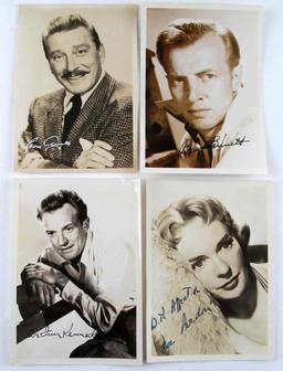 LOT OF AUTOGRAPHED VINTAGE HOLLYWOOD PHOTOGRAPHS