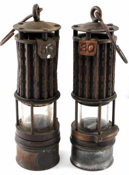 4 MINER & SANITARY COMMISSION LANTERN & LAMPS WOLF