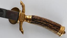 UNISSUED 1950'S CARL EICKHORN BOXED HUNTING DAGGER