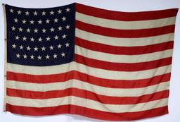 LARGE 45 STAR AMERICAN FLAG 19TH CENTURY