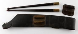 CIVIL WAR DRUMSTICK HOLDER BELT & ORIGINAL STICKS