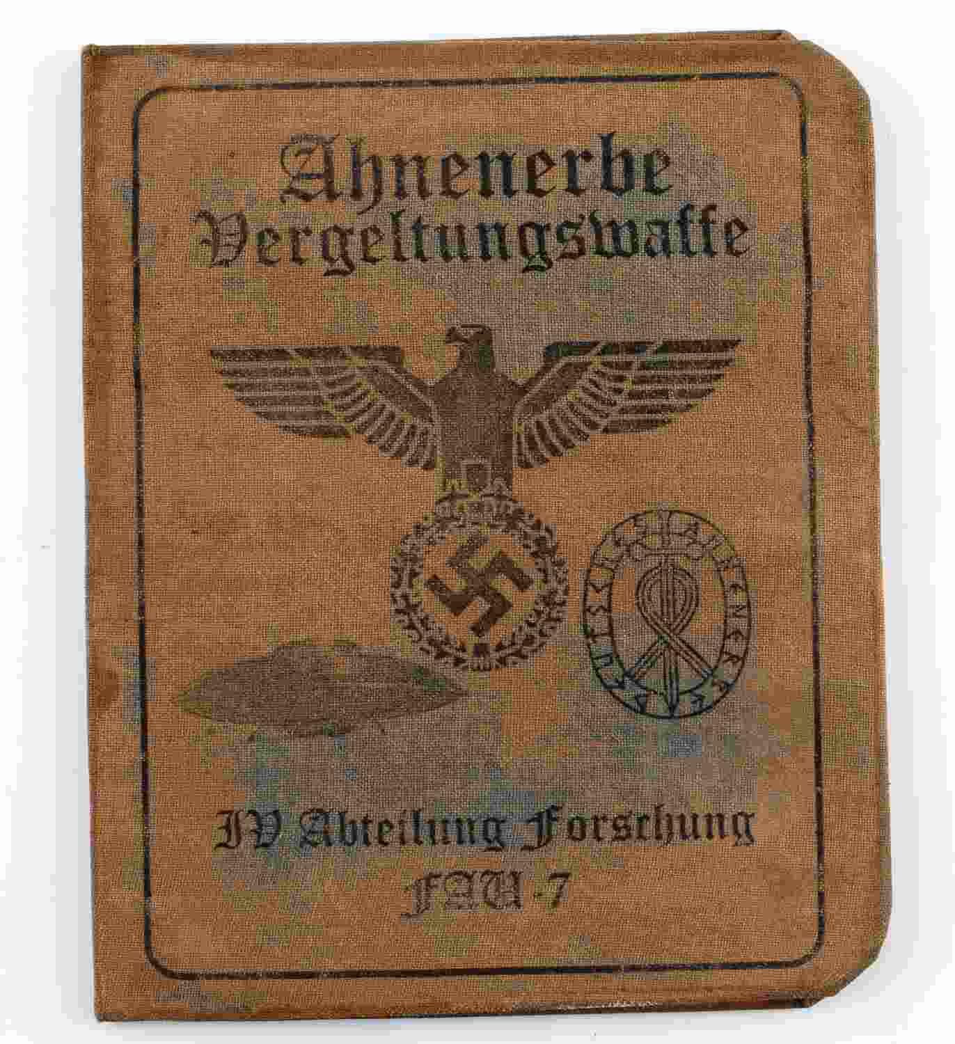 WWII THIRD REICH GERMAN AHNENERBE ID BOOKLET