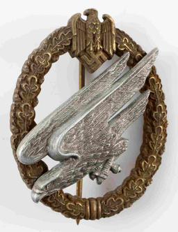 WWII GERMAN PARATROOPER FALLSCHIRMJAGER BADGE