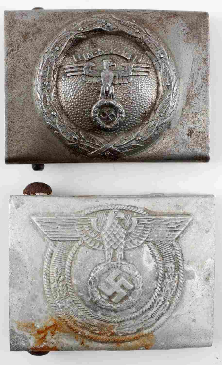 WWII GERMAN THIRD REICH NSKK & SA BELT BUCKLE LOT