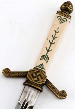 GERMAN WWII THIRD REICH LATVIAN OFFICERS DAGGER