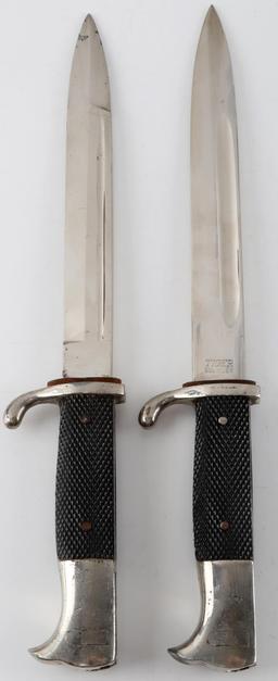 WWII GERMAN HEER ARMY BAYONET BOOKEND LOT OF 2