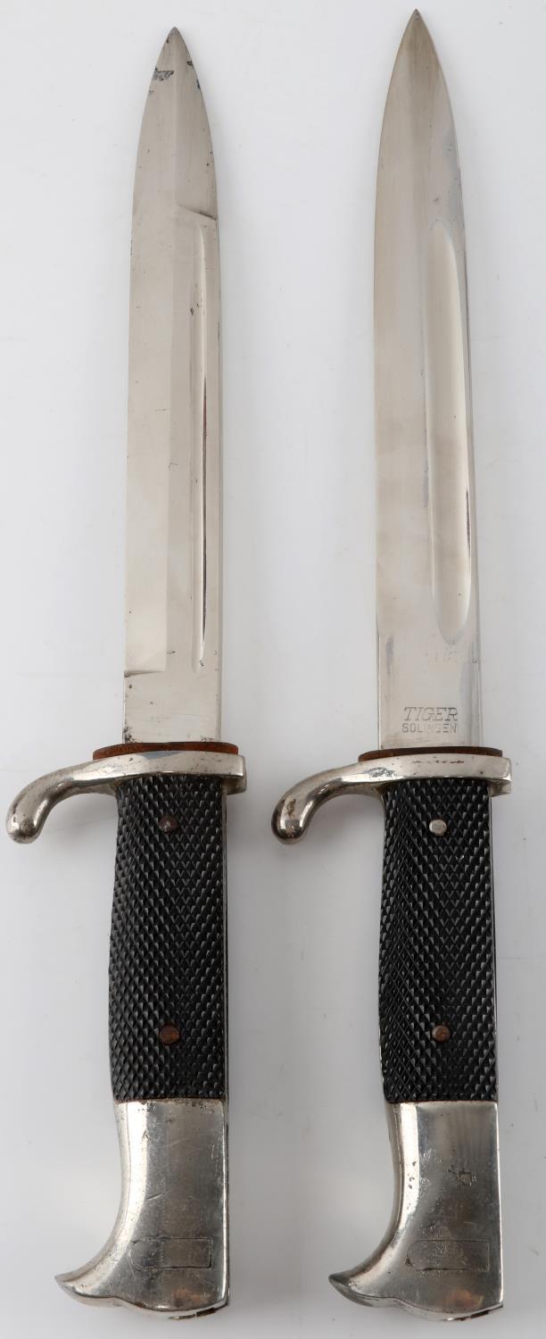 WWII GERMAN HEER ARMY BAYONET BOOKEND LOT OF 2