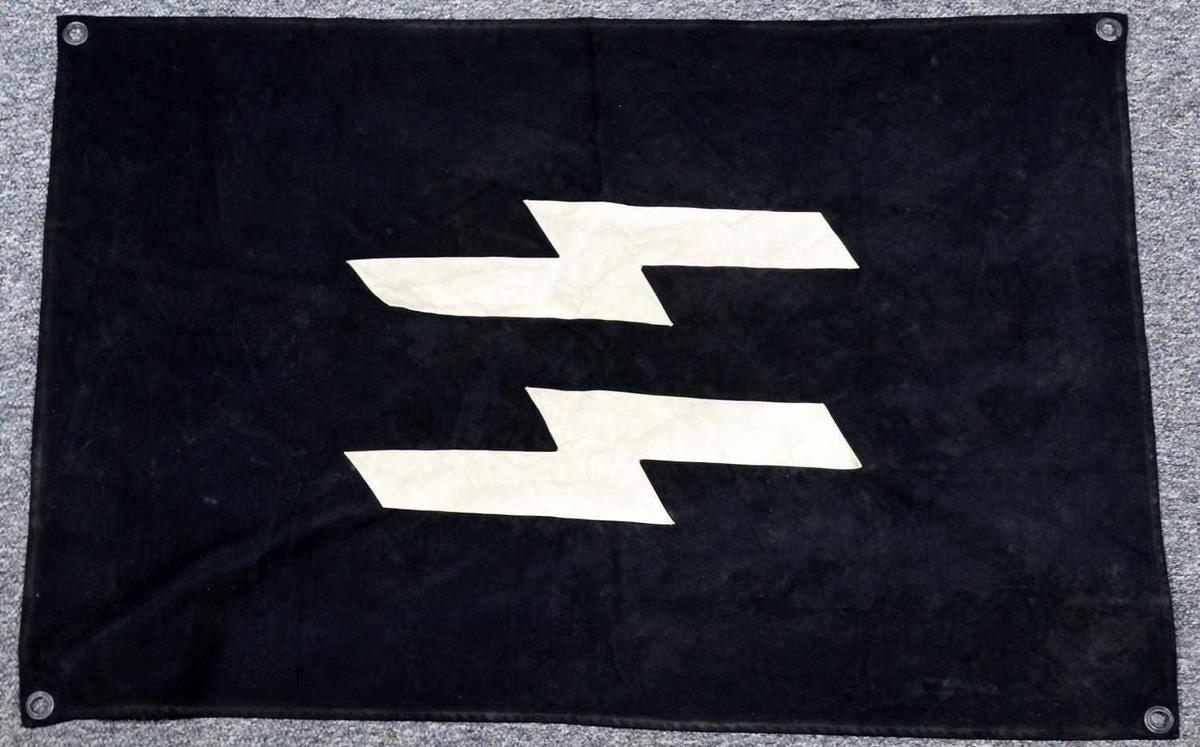 WWII GERMAN WAFFEN SS MILITARY VEHICLE ID FLAG