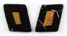 WWII GERMAN SS PIONEER UNIT OFFICER COLLAR TABS