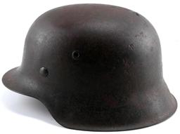 WWII GERMAN THIRD REICH SS SINGLE D M-42 HELMET