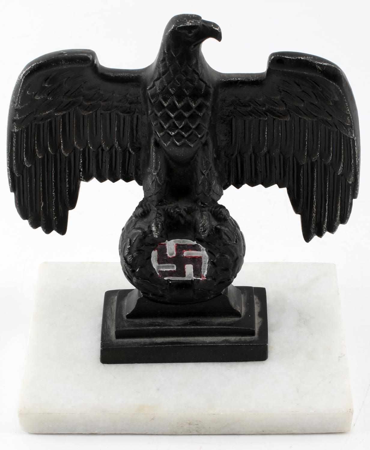 WWII GERMAN THIRD REICH BRONZE DESK PARTEIADLER