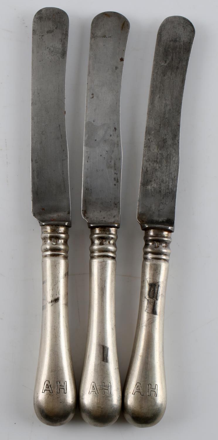 ADOLF HITLER THIRD REICH WWII SILVERWARE KNIVES