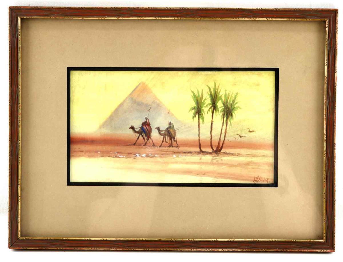 DOUGLAS HOUZEN PINDER BEDOUIN WATERCOLOR PAINTING