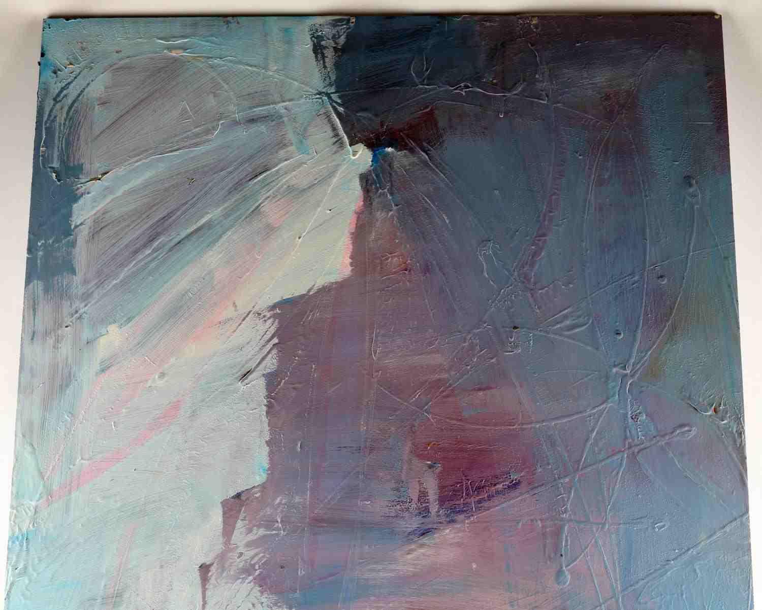 CHRISTOPHER MARTIN REVERSE ACRYLIC ABSTRACT