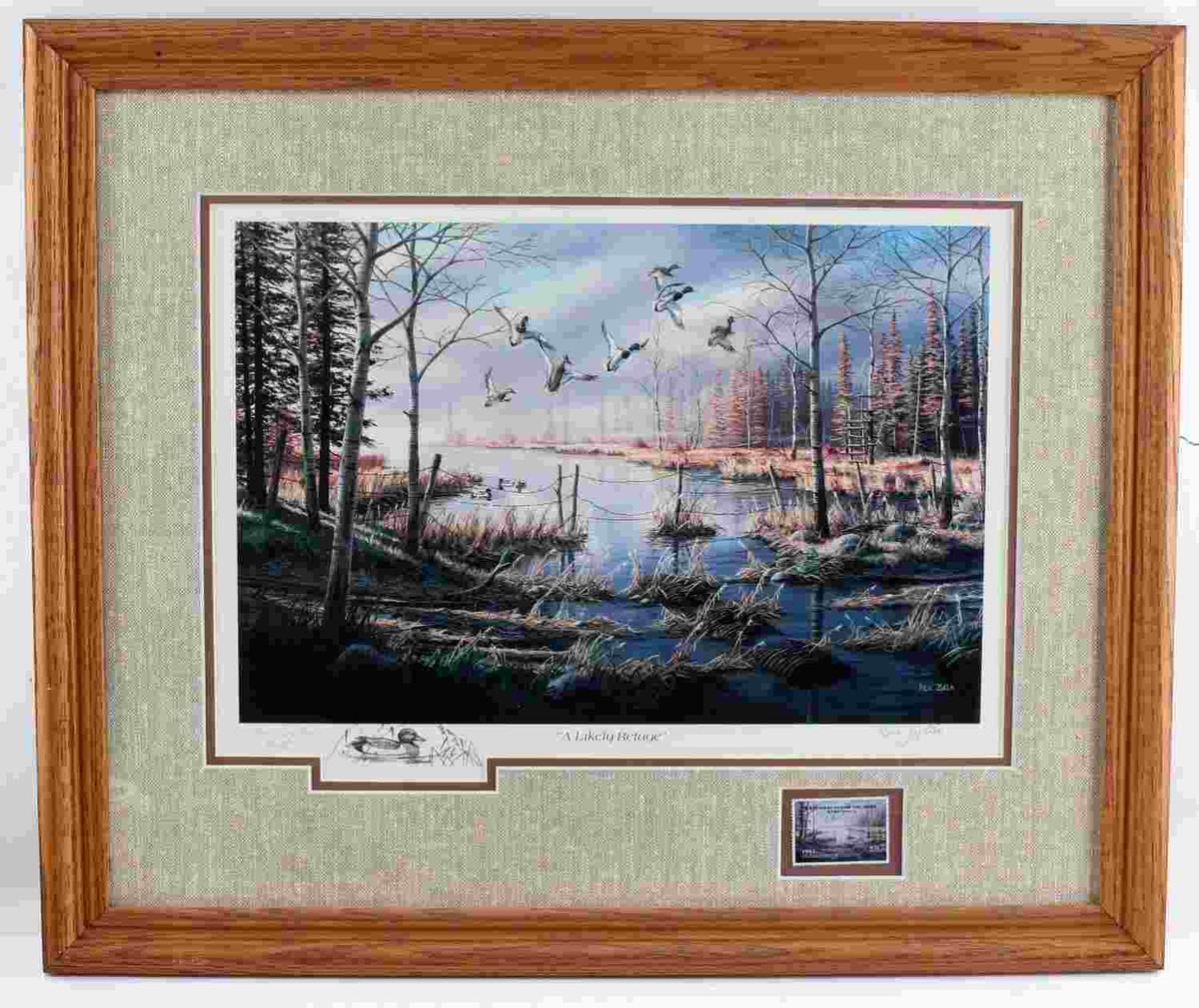 KEN ZYLLA CONSERVATION COMMEMORATIVE STAMP PRINT