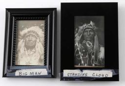 8 EARLY 20TH CENTURY FRAMED NATIVE AMERICAN PHOTOS
