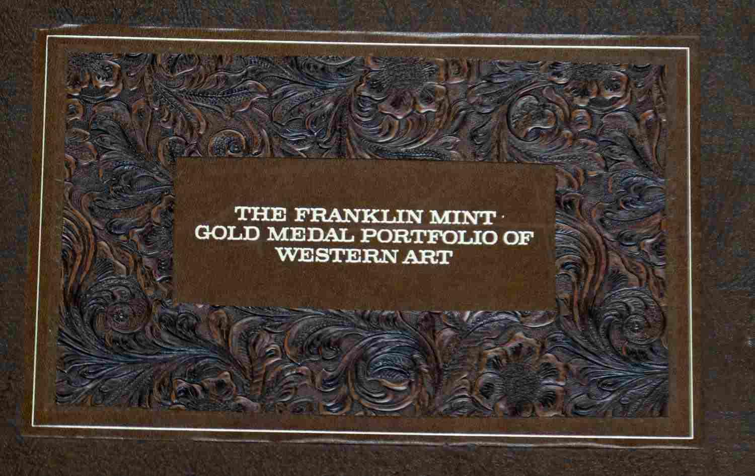 FRANKLIN MINT GOLD MEDAL PORTFOLIO WESTERN  PRINTS
