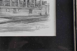 AMERICAN ROSCOE MISSELHORN DRAWING LOT OF EIGHT