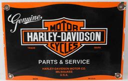 HARLEY DAVIDSON MOTORCYCLE METAL ADVERTISING SIGN