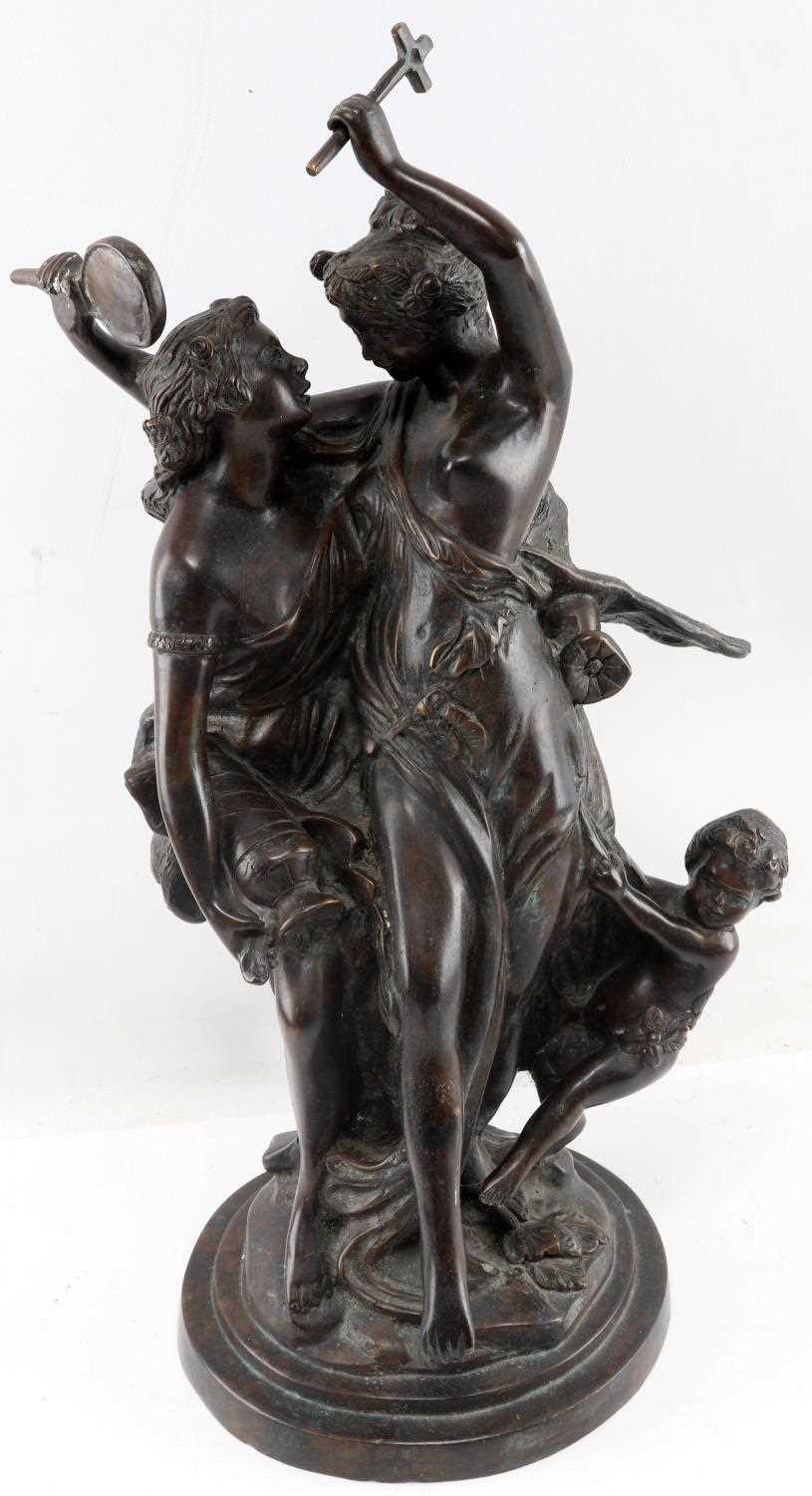 CLASSICAL CAST BRONZE TABLETOP SCULPTURE