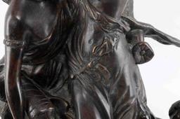 CLASSICAL CAST BRONZE TABLETOP SCULPTURE