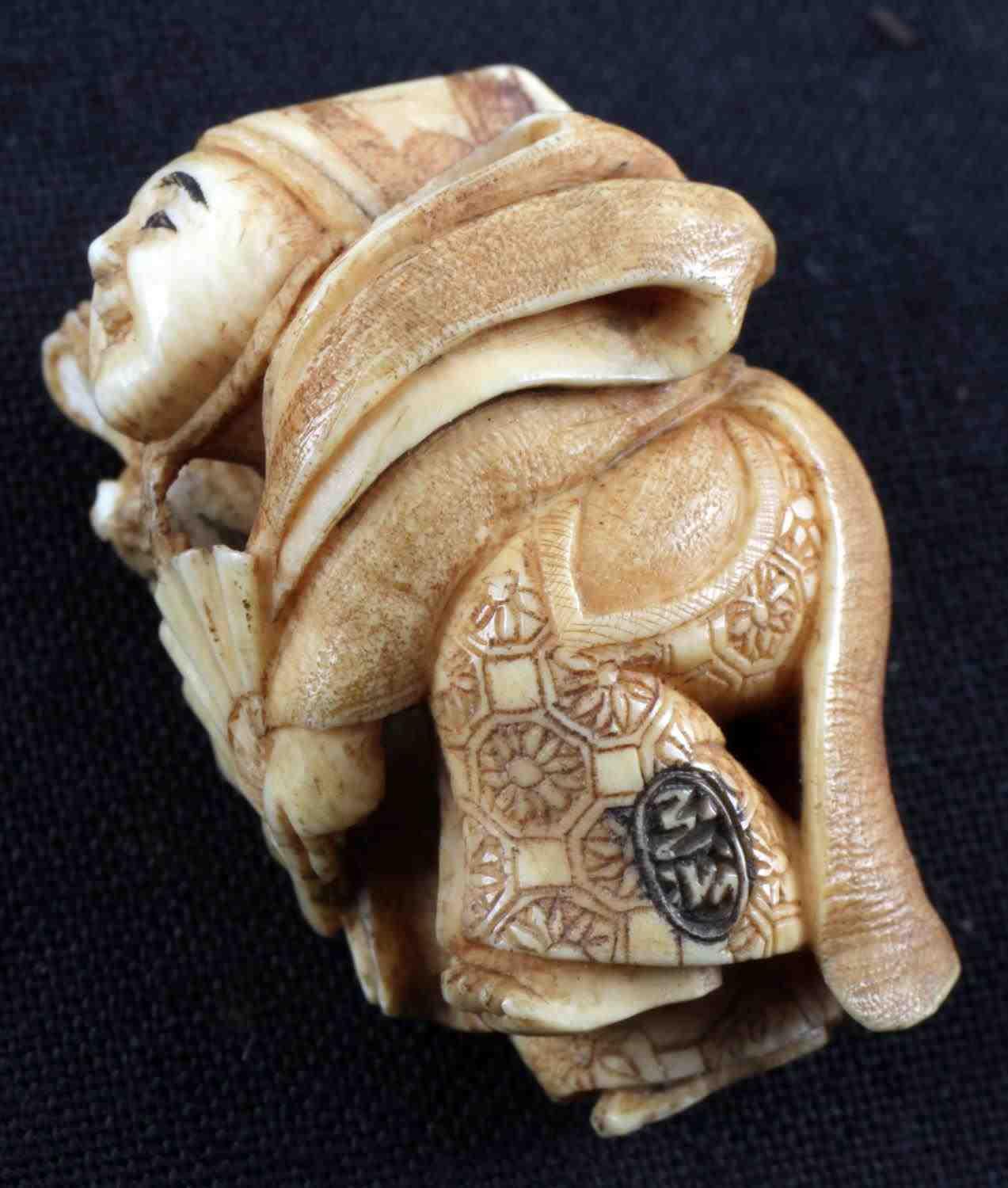 WALRUS AND HIPPO TUSK LOT 4 NETSUKE GI BRING BACK