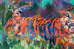 PENCIL SIGNED LEROY NIEMAN SERIGRAPH OF TIGER